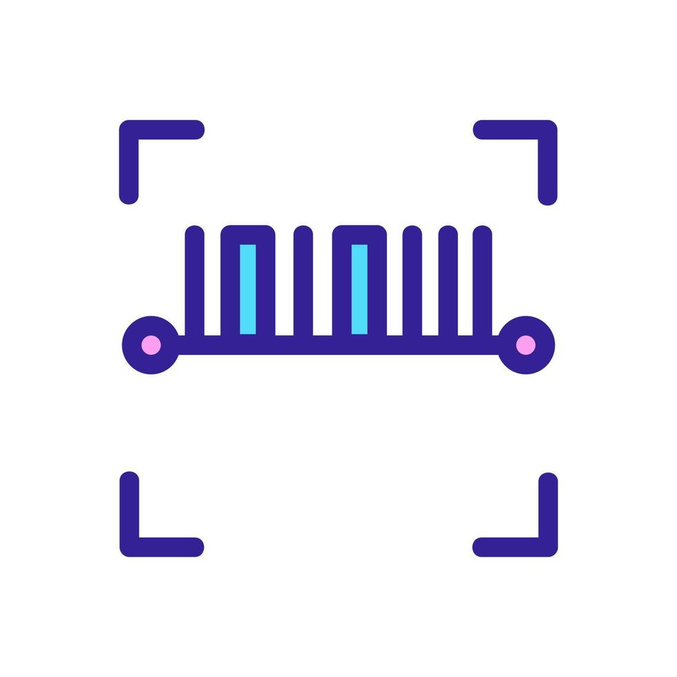 de streepjescode is een pictogramvector. geïsoleerde contour symbool illustratie vector