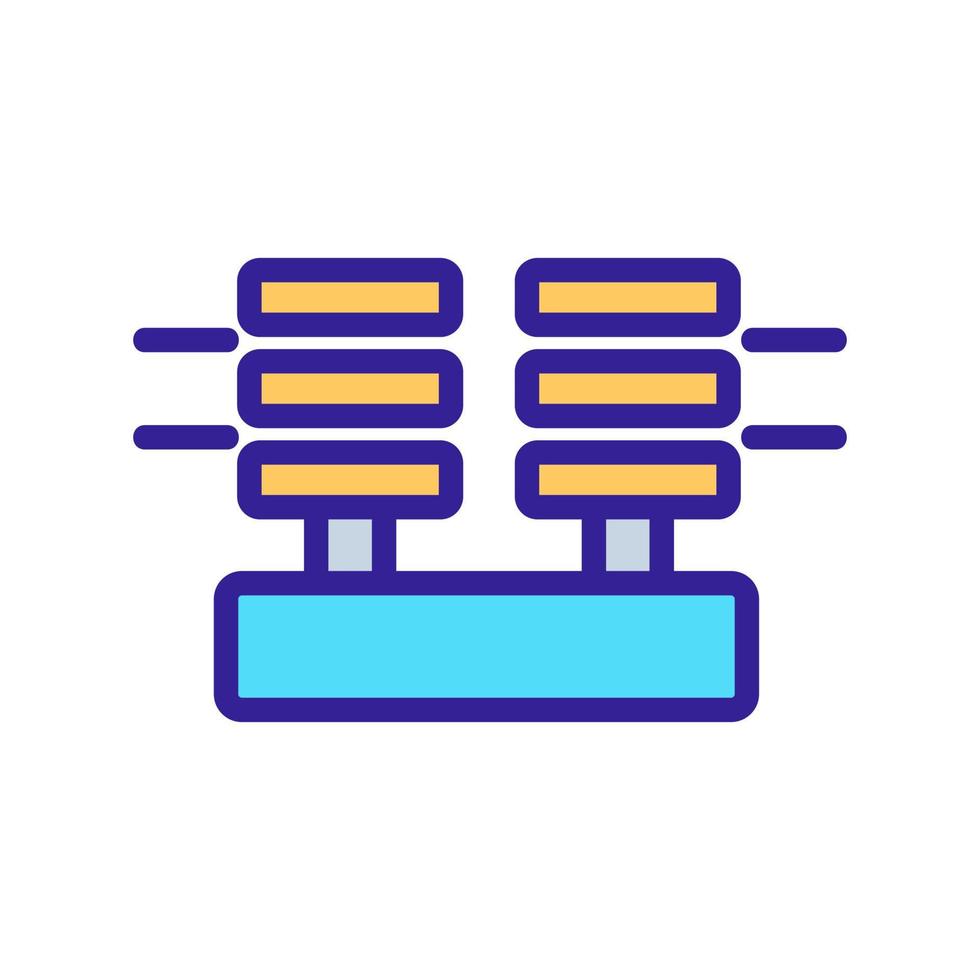 macht isolatoren pictogram vector overzicht illustratie