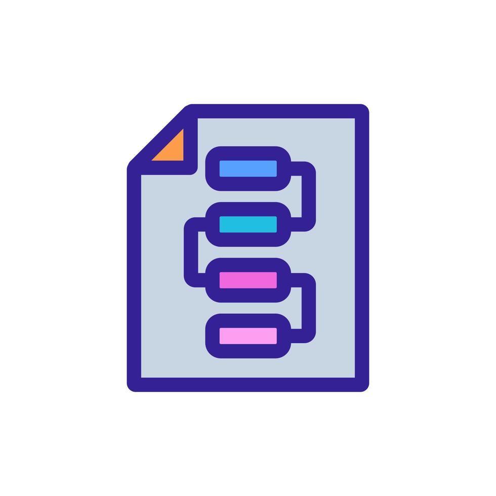 strategische planning pictogram vector. geïsoleerde contour symbool illustratie vector