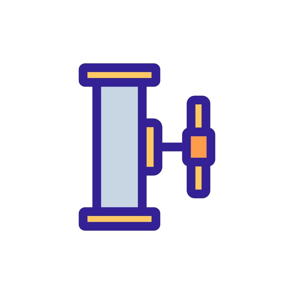 sanitair pijp pictogram vector. geïsoleerde contour symbool illustratie vector