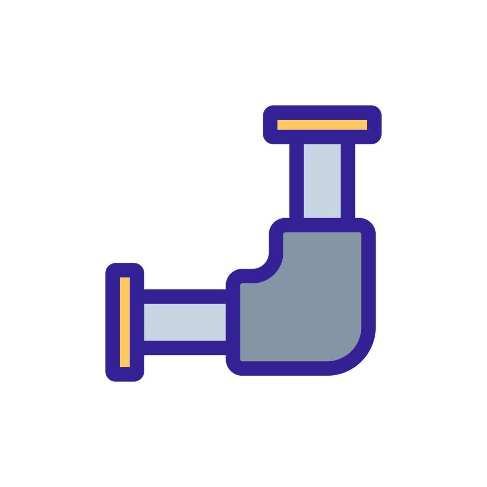 sanitair pijp pictogram vector. geïsoleerde contour symbool illustratie vector