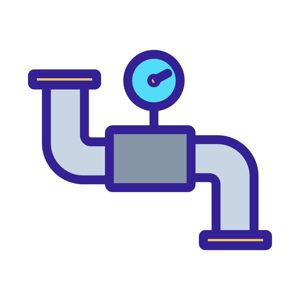 sanitair pijp pictogram vector. geïsoleerde contour symbool illustratie vector