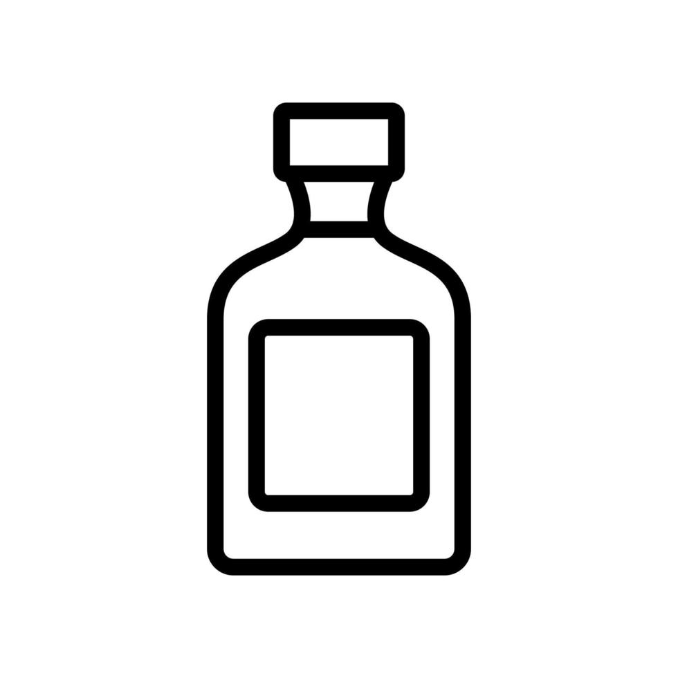 ingeblikte pot met smalle nek pictogram vector overzicht illustratie