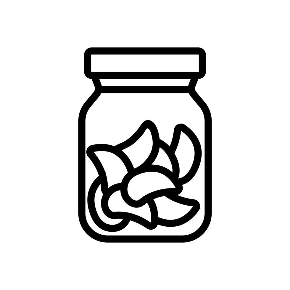 ingeblikt voedsel kan pictogram vector overzicht illustratie