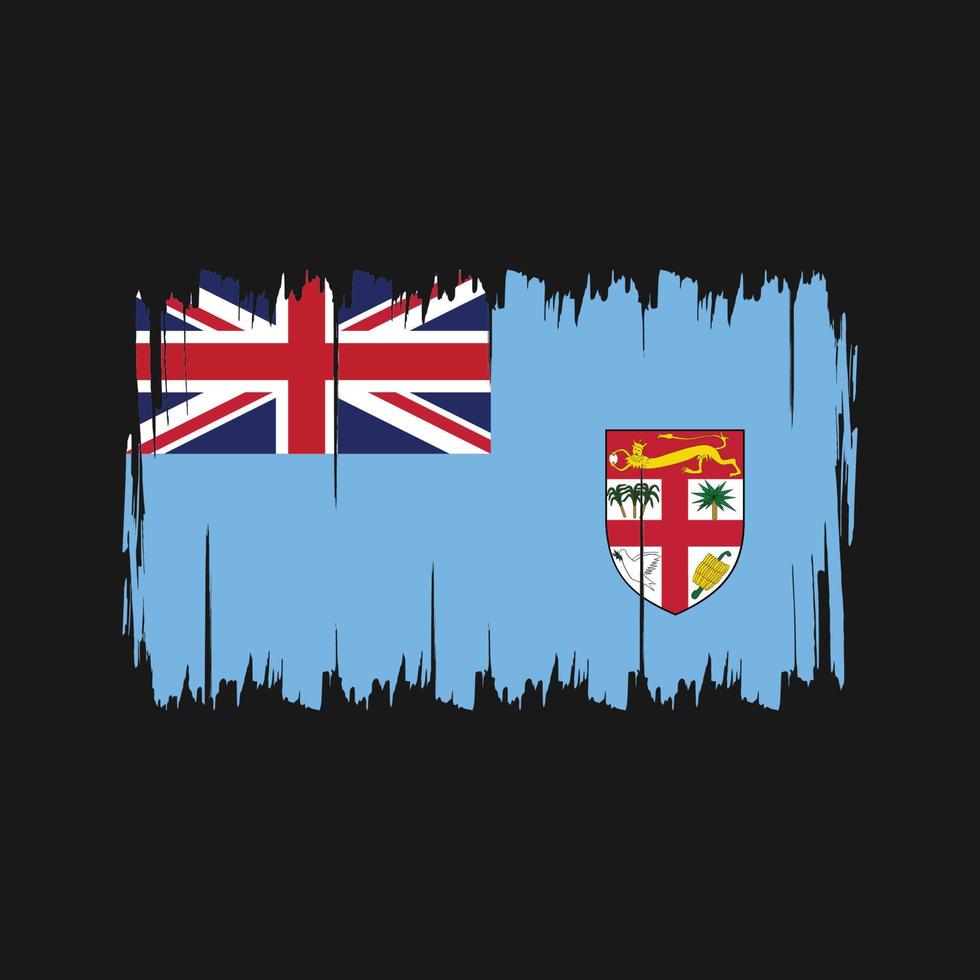 Fiji vlag borstel. nationale vlag vector