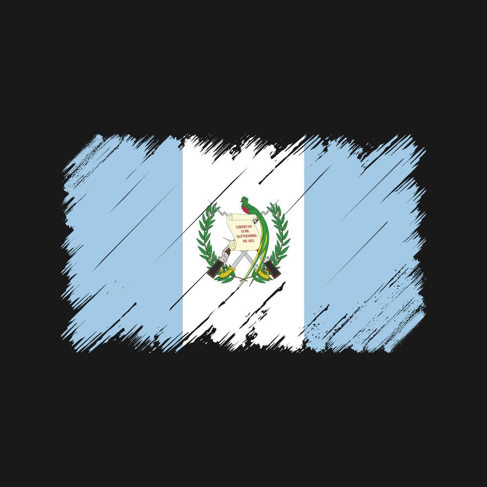 guatemala vlag penseelstreken. nationale vlag vector