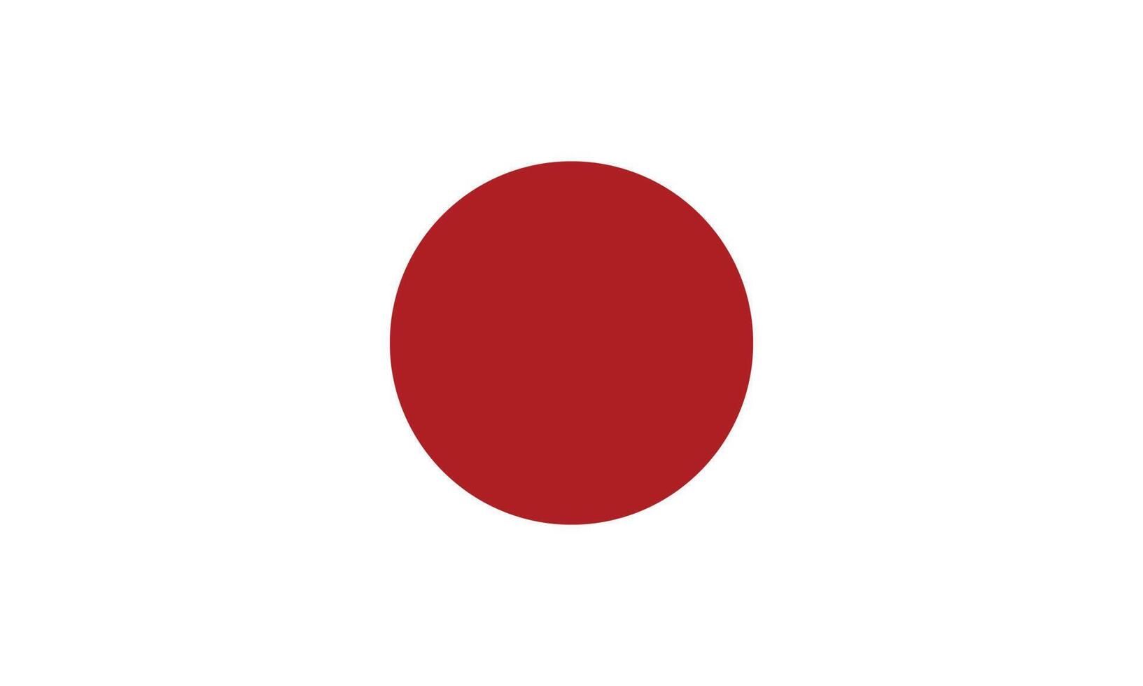 eps10 rood en wit vector japan vlagpictogram Japanse nationale vlag symbool in een eenvoudige plat trendy moderne stijl voor uw website-ontwerp, logo, pictogram, ui en mobiele applicatie