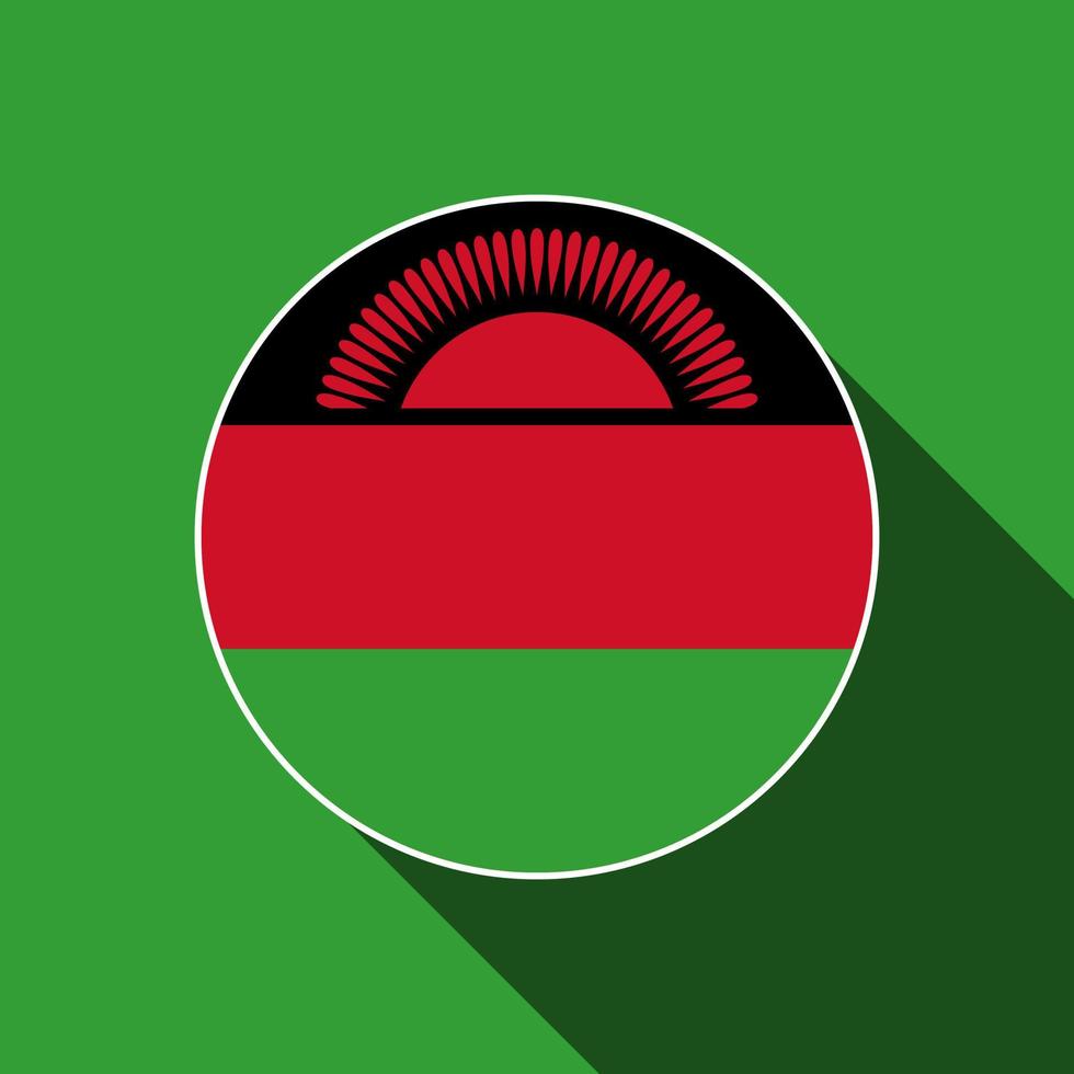 land Malawi. vlag van Malawi. vectorillustratie. vector