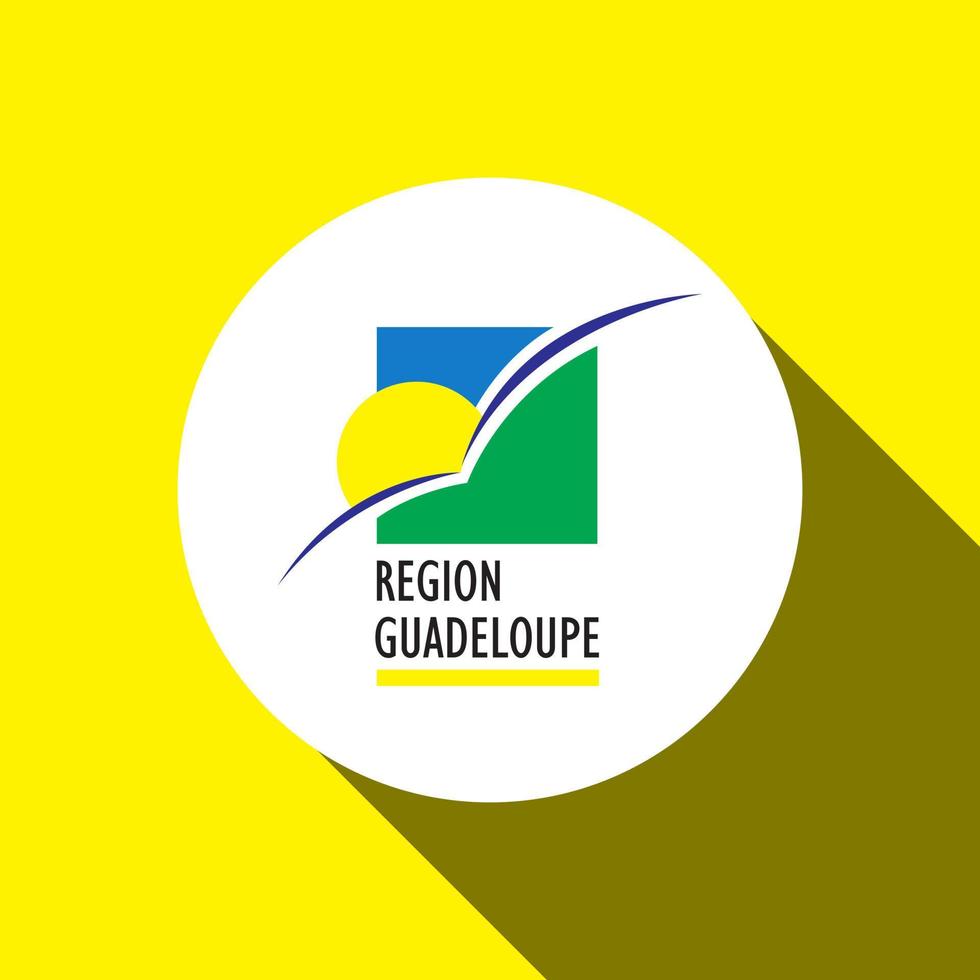 vlag van Guadeloupe. vectorillustratie. vector