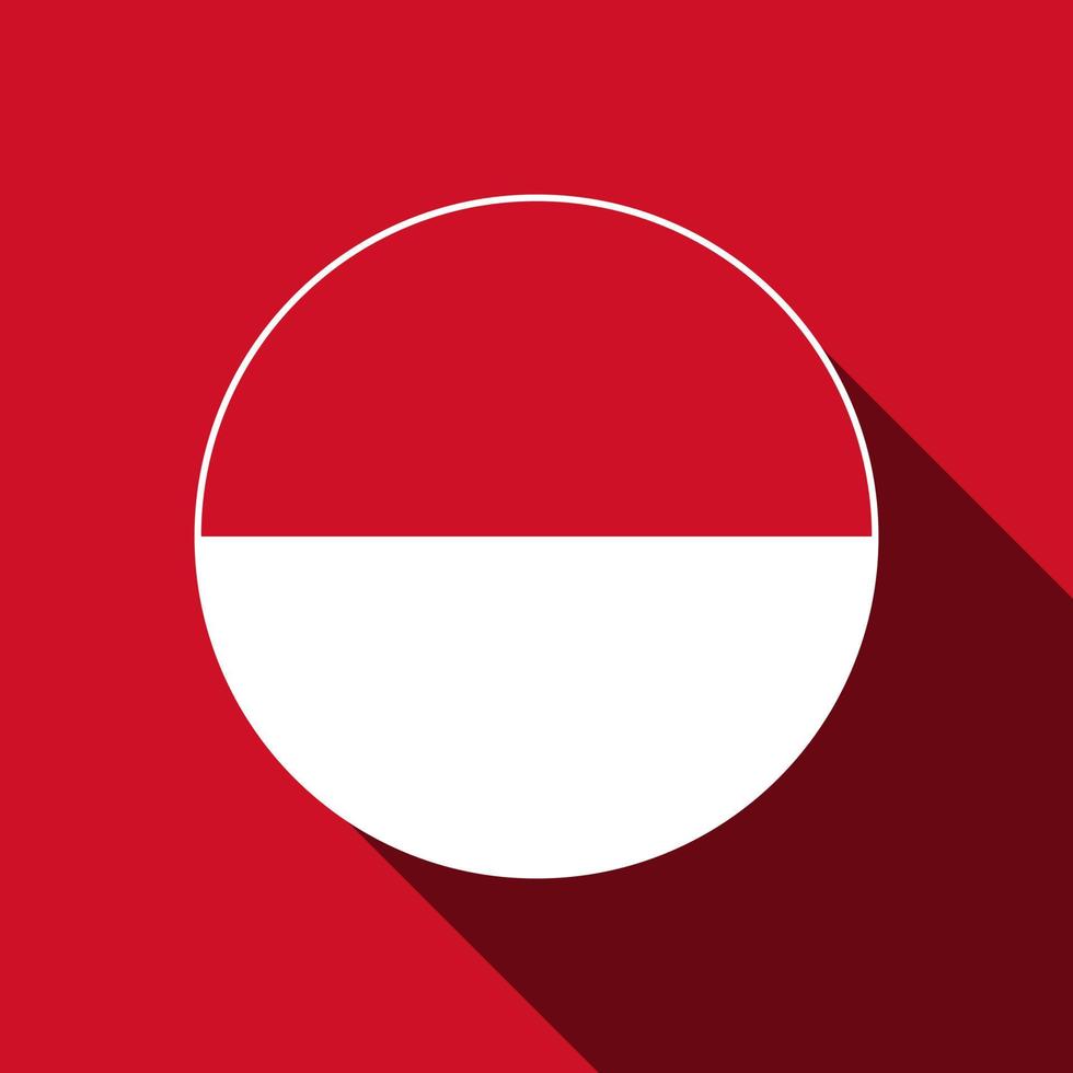 land monaco. vlag van monaco. vectorillustratie. vector