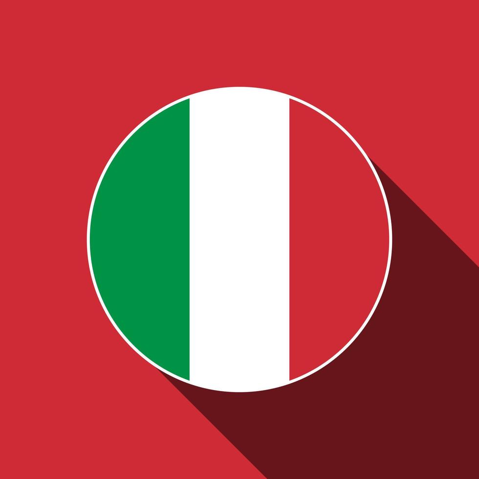 land italië. italië vlag. vectorillustratie. vector