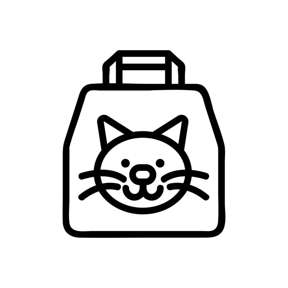 kattenbak pictogram vector. geïsoleerde contour symbool illustratie vector