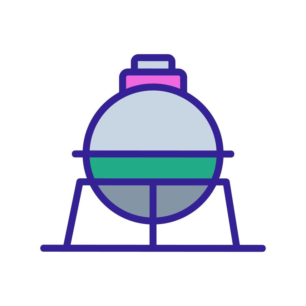 stookolie pictogram vector opslag. geïsoleerde contour symbool illustratie