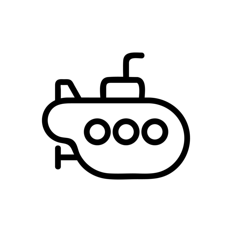 periscoop onderzeeër pictogram vector. geïsoleerde contour symbool illustratie vector