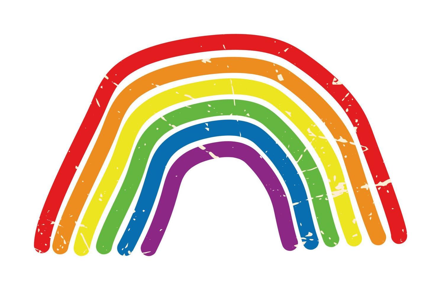 illustratie van regenboog. LGBT-geslachtssymbool. vector