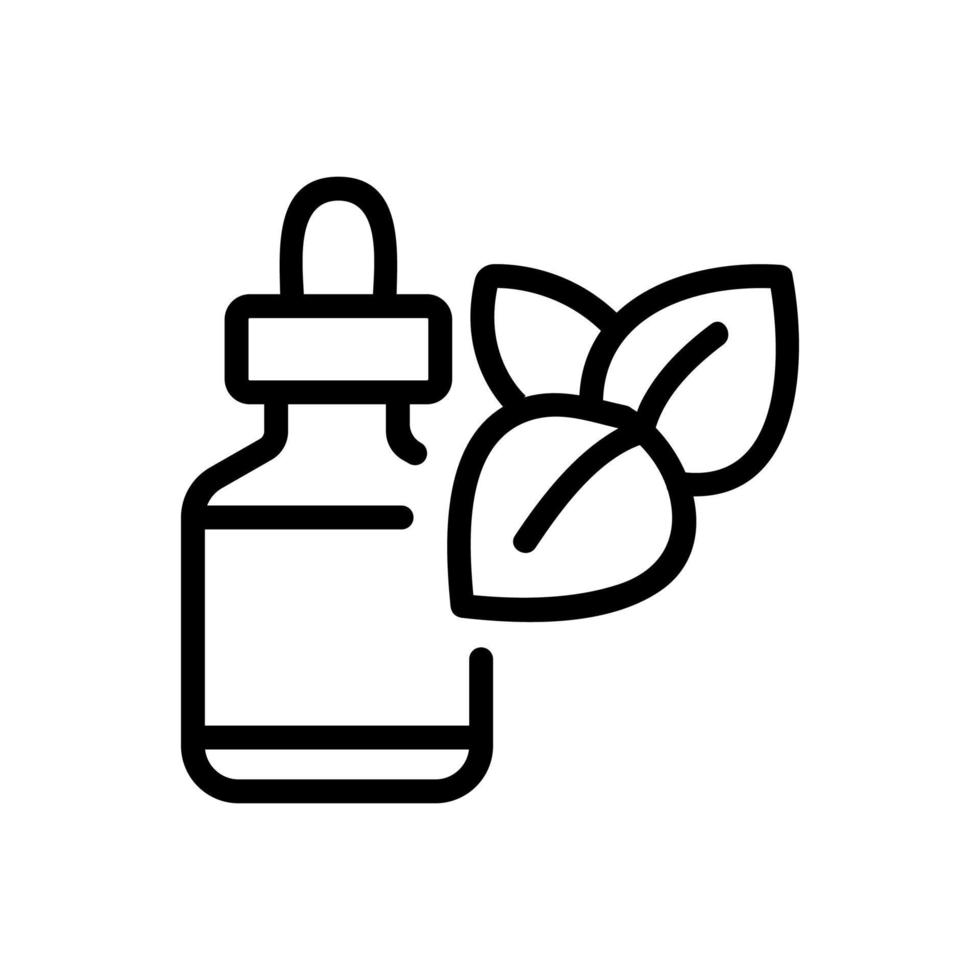 fles elixer oregano pictogram vector overzicht illustratie