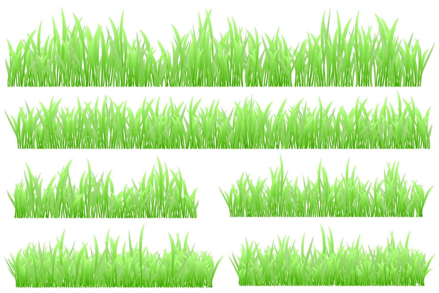 groen gras. weide gras. realistische gras vector