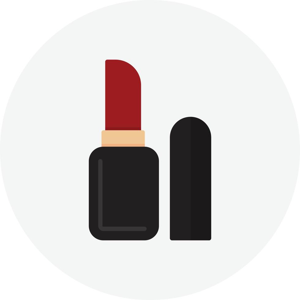 lippenstift platte cirkel vector