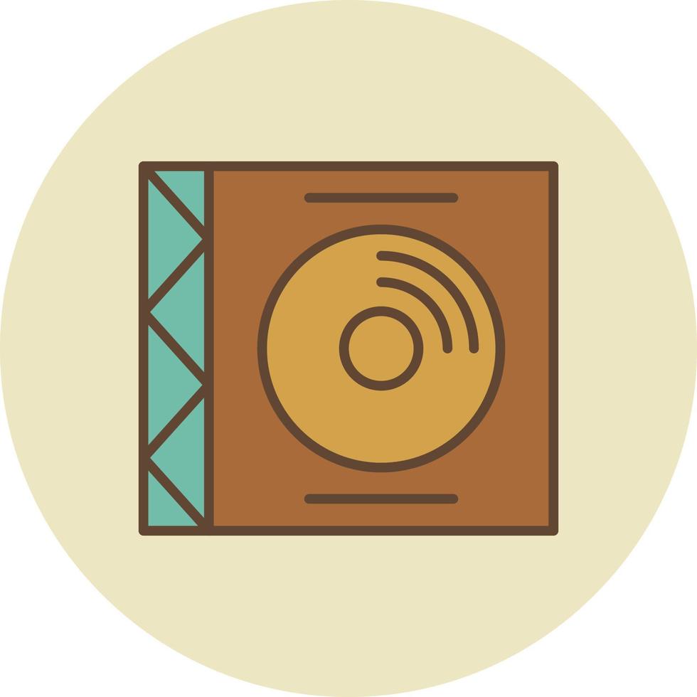 compact disc gevuld retro vector