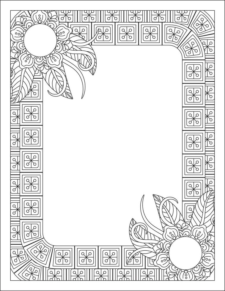 kdp border kleurplaten vector