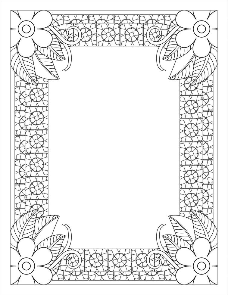 kdp border kleurplaten vector