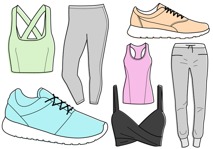 Gratis Workout Kleren Vector