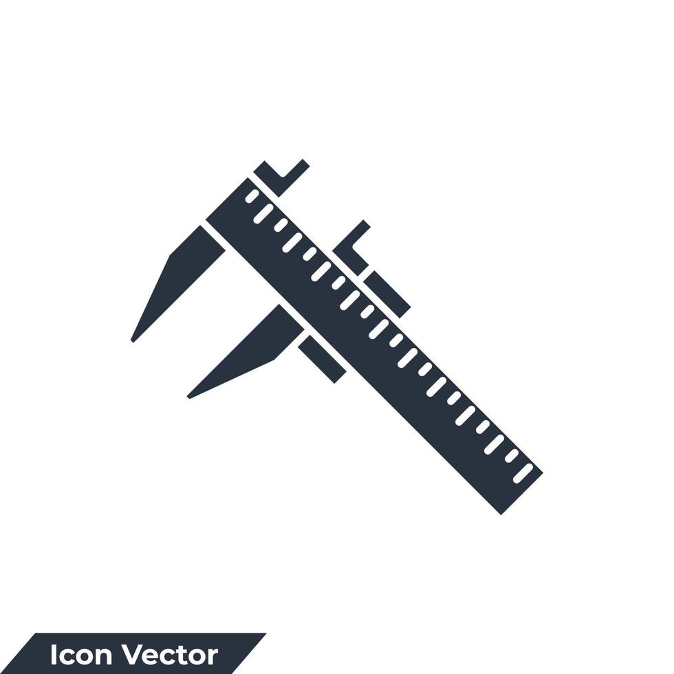 remklauw pictogram logo vectorillustratie. meetinstrument en instrument symboolsjabloon voor grafische en webdesigncollectie vector