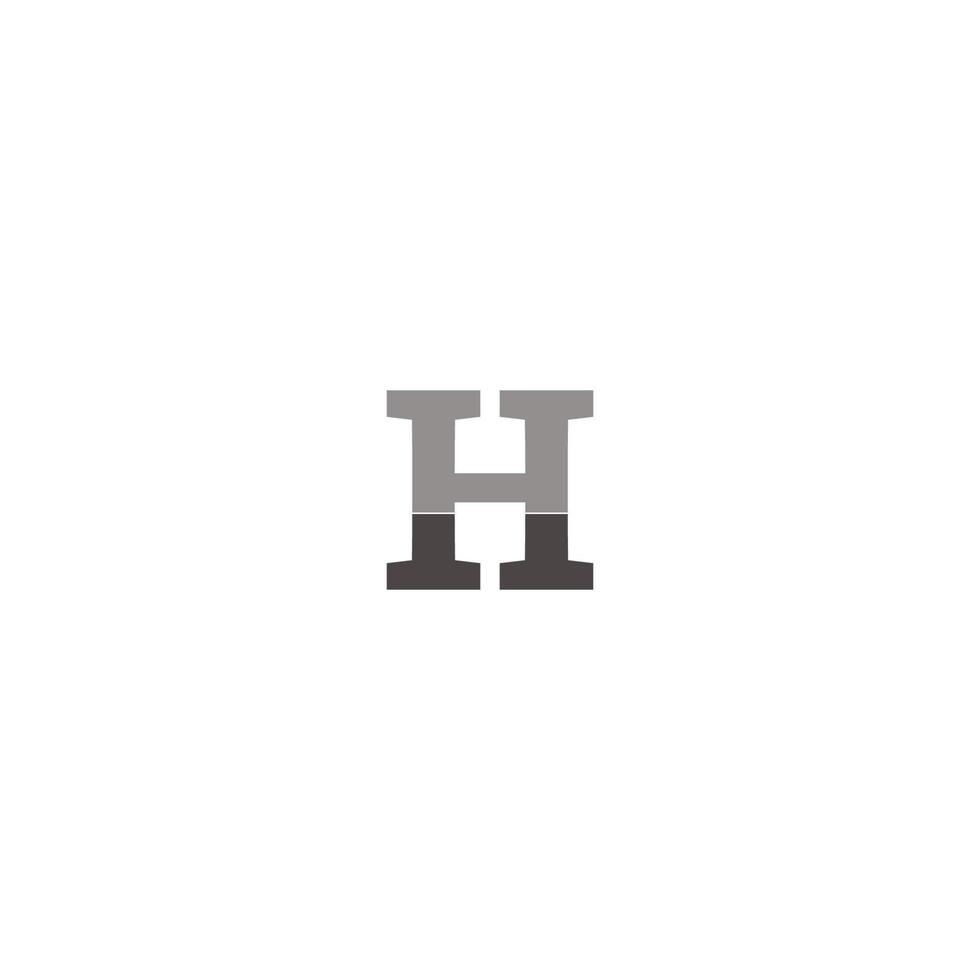 letter h logo vectorillustratie vector