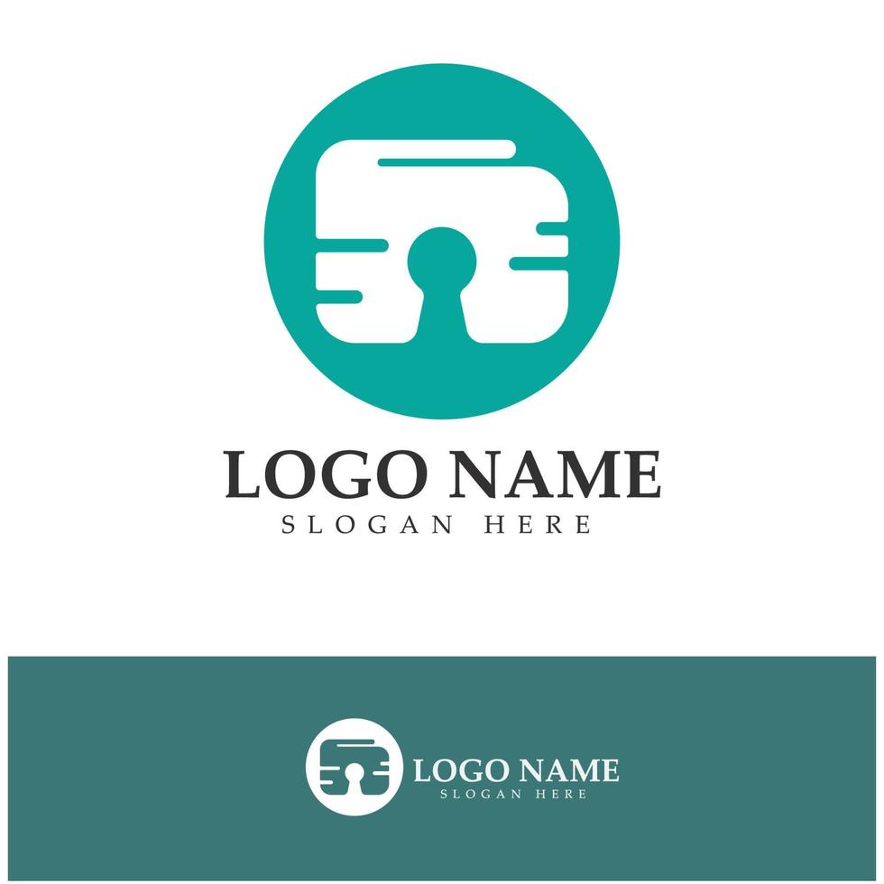 e-wallet logo ontwerp pictogram vector