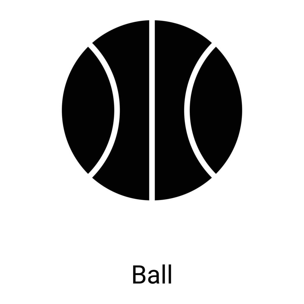 Tennisbal lijn pictogram geïsoleerd op een witte achtergrond vector