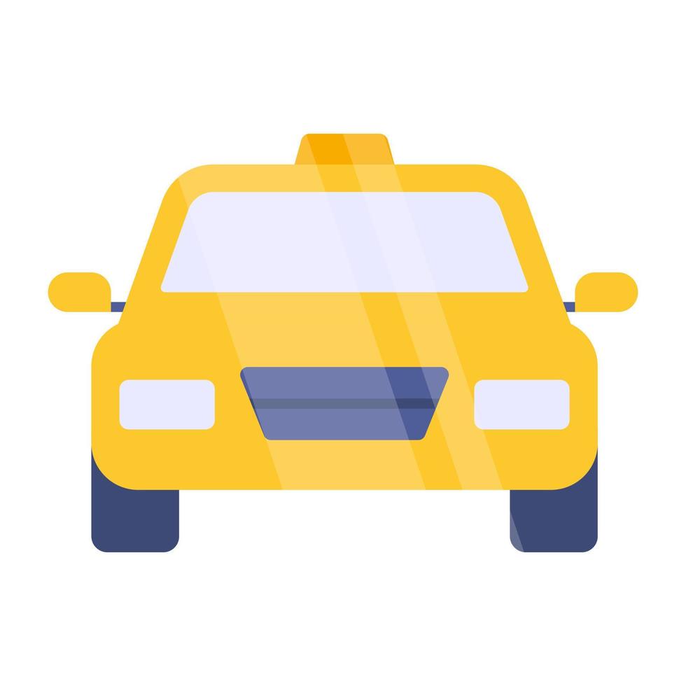 creatief design icoon van taxi vector