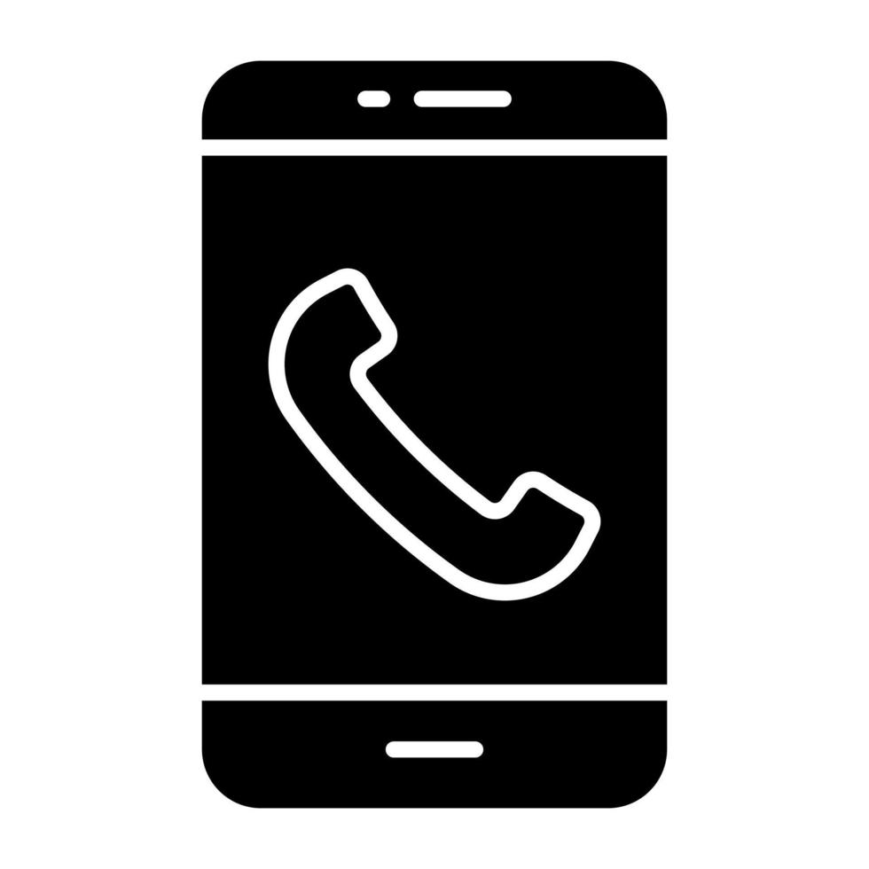 berichtbel in smartphone, icoon van mobiele chat vector