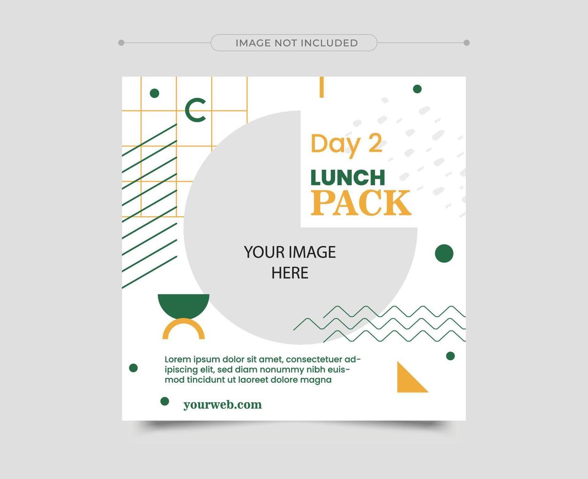 bewerkbare vierkante voedselbanners. voedsel instagram post sjabloonontwerp. geschikt voor social media post, restaurant en promotie. Instagram food restaurant berichten. premium vector