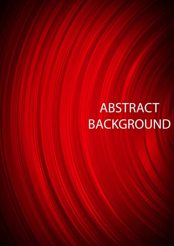 abstracte achtergrond rode cirkel curve en spin heldere gloed, vectorillustratie vector