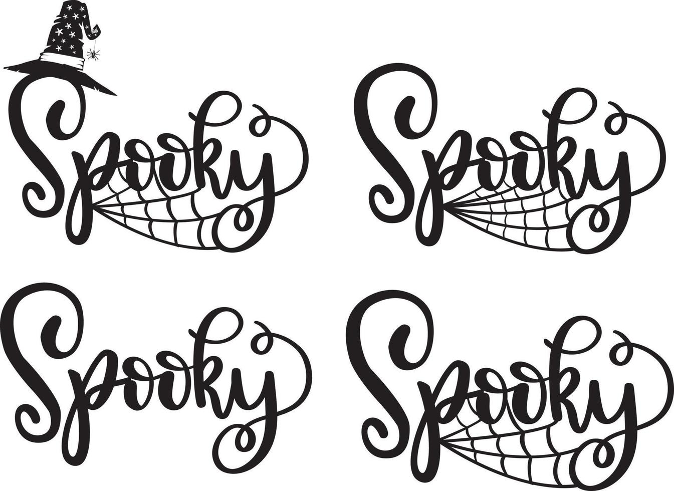 spookachtig halloween vectorbestand vector