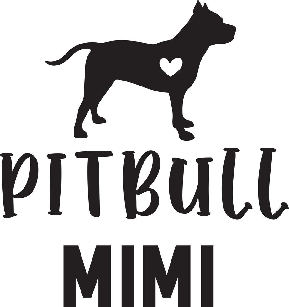 pitbull mimi hondenbestand vector