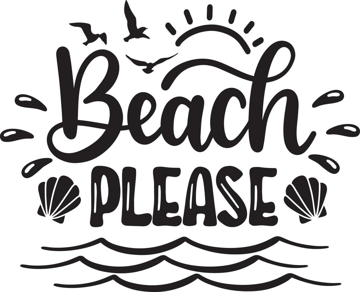 strand alsjeblieft zomer bestand vector