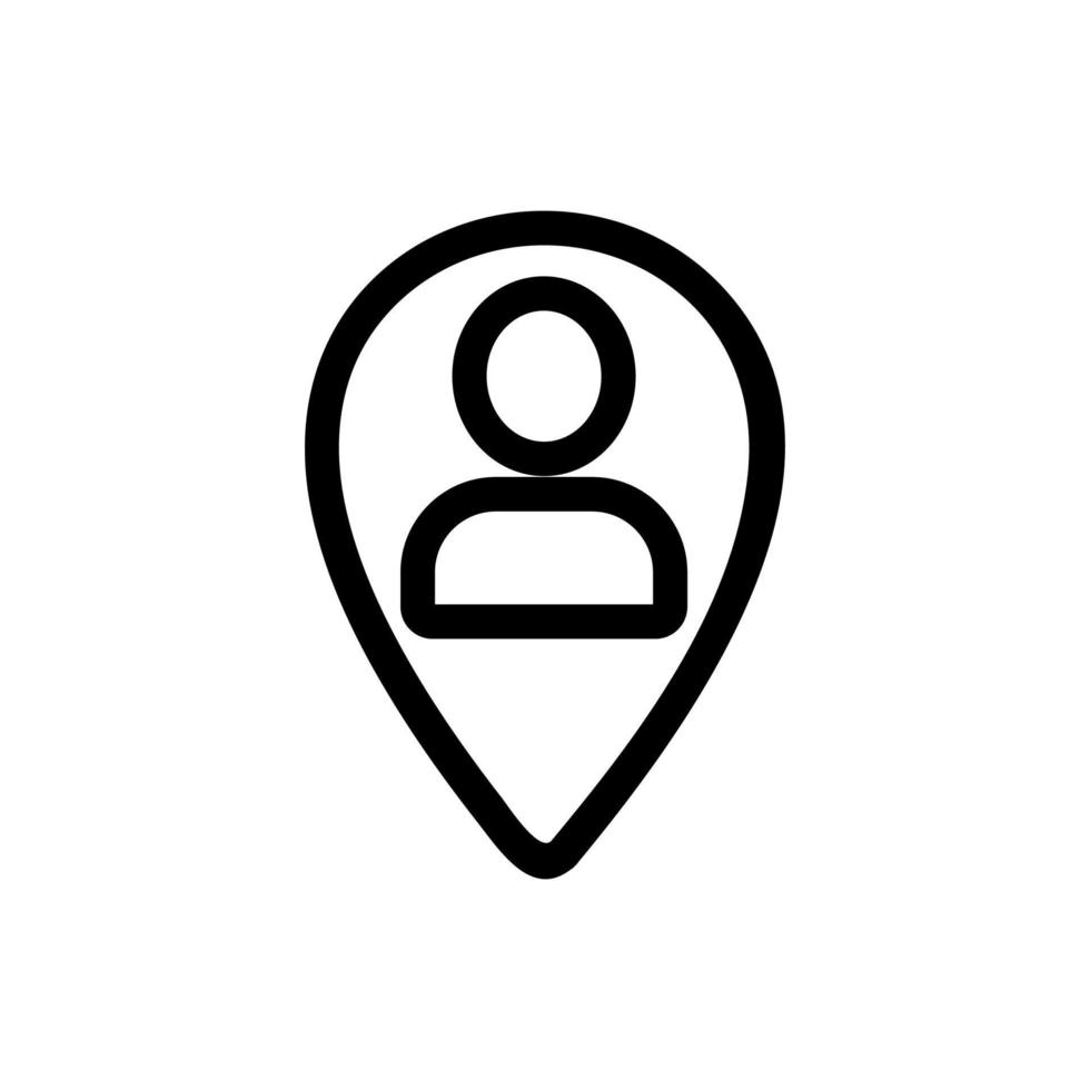 taxi pictogram vector adres. geïsoleerde contour symbool illustratie