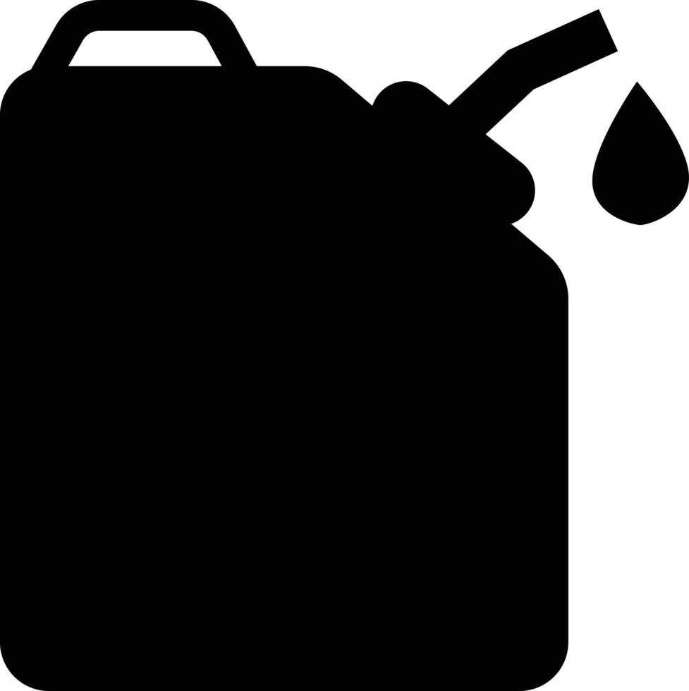 olie kan pictogram op witte backgrounf. vlakke stijl. produceren machine gallon gas brandstof. benzine brandstof kan symbool. benzine bus teken. vector