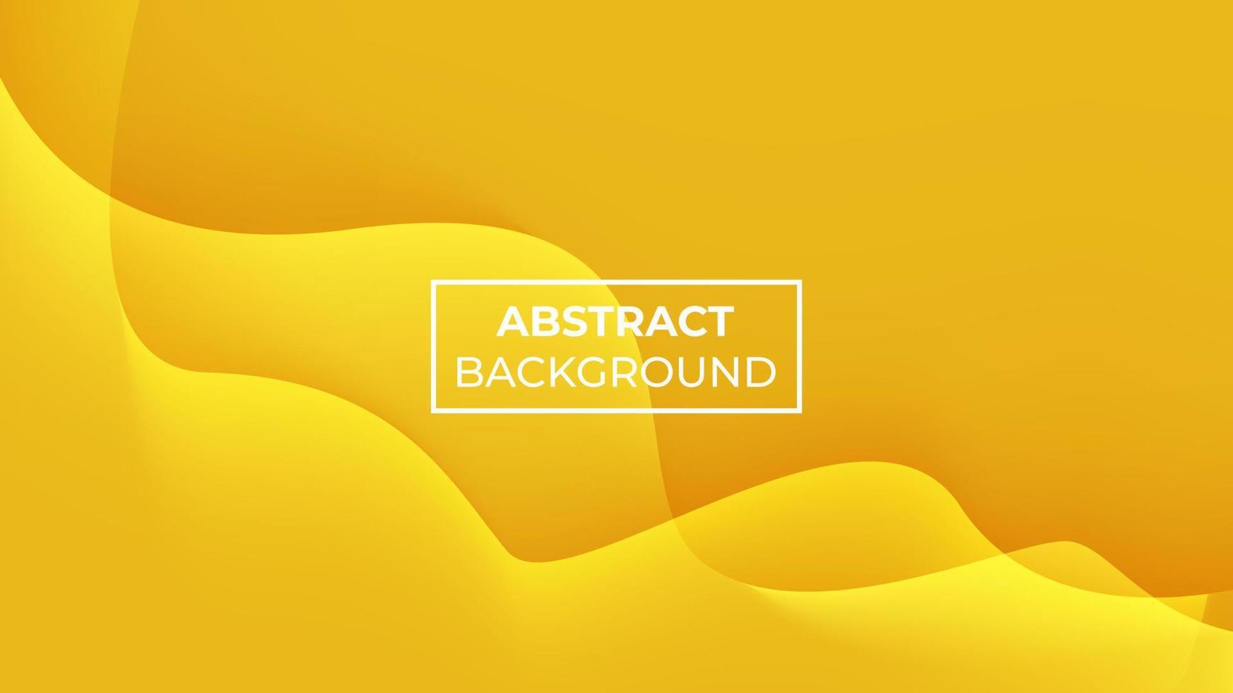 abstracte achtergrond heeft twee overlappende donkergele golven, gemakkelijk te bewerken vector