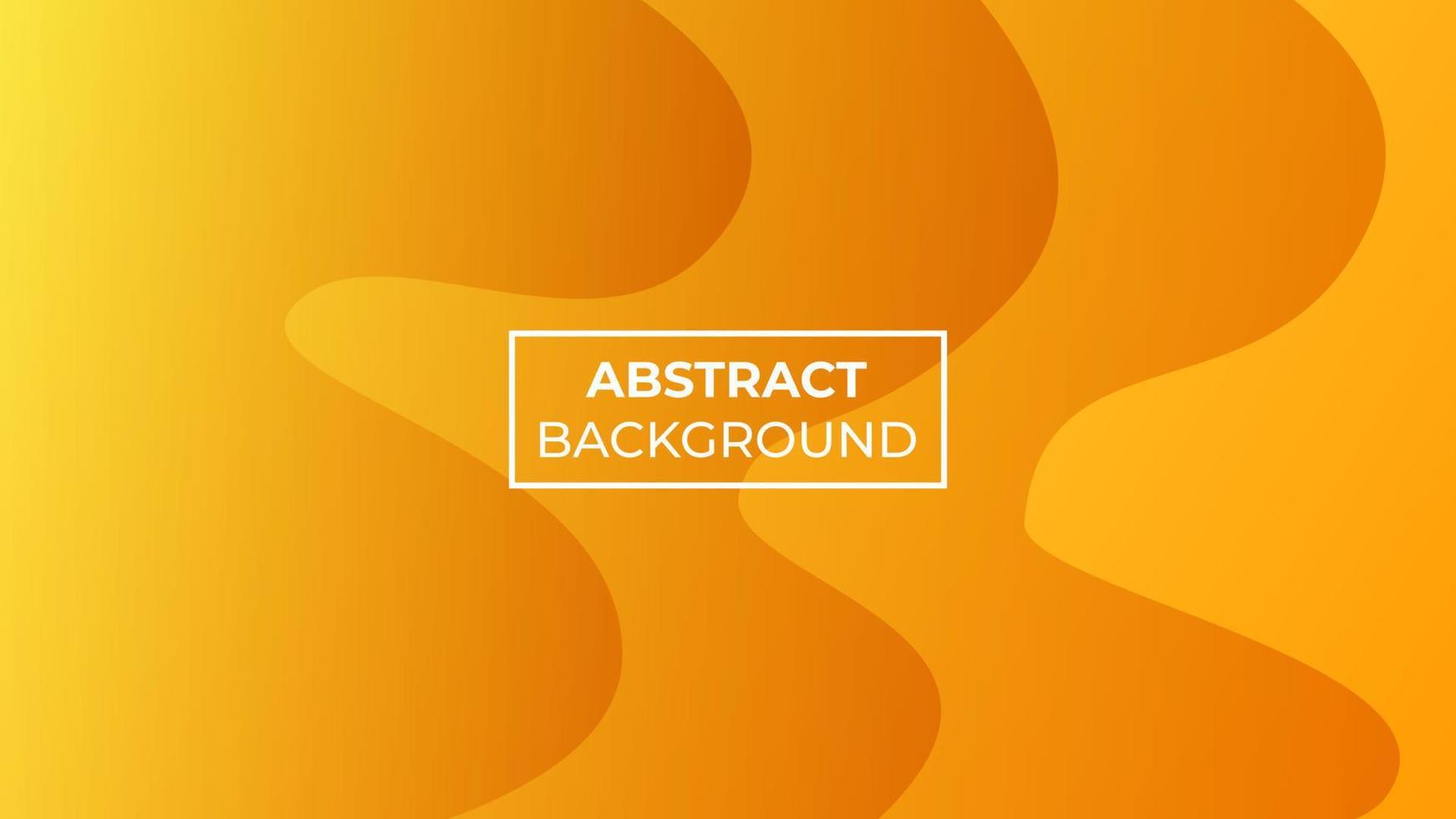 abstracte achtergrond met oranje verloop met drie golven, gemakkelijk te bewerken vector