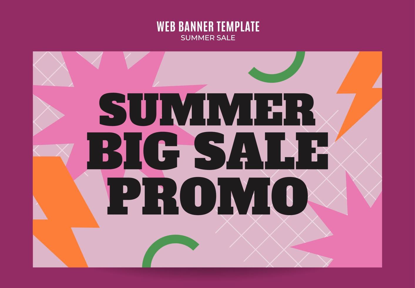 zomerverkoop webbanner voor sociale media poster, banner, ruimtegebied en achtergrond vector