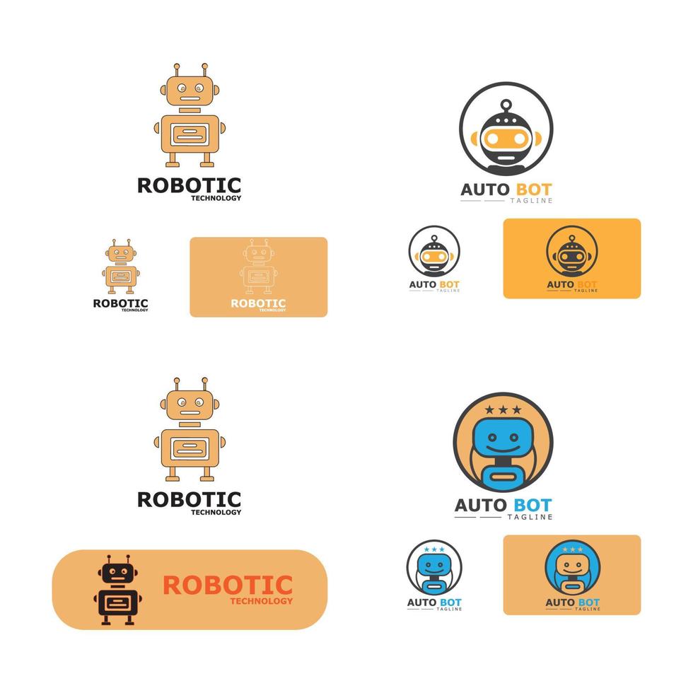 robot pictogram vector