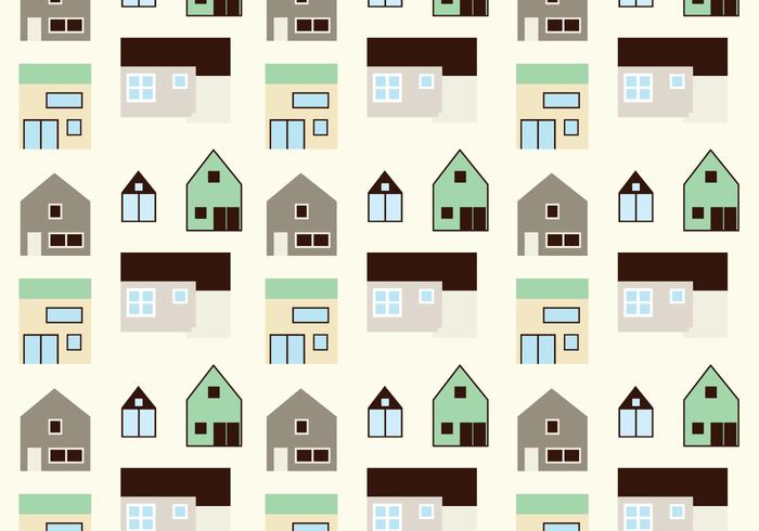 Huis patroon achtergrond vector