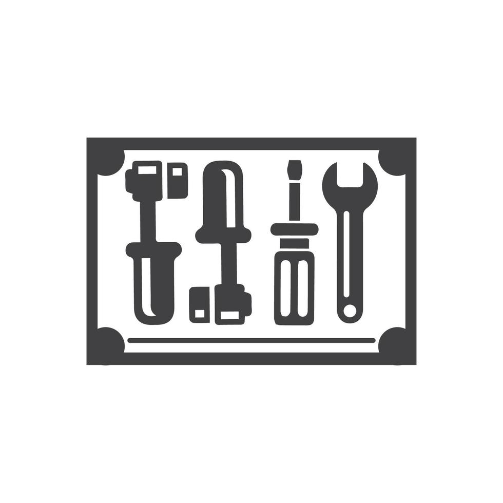 service tools vector pictogram illustratie ontwerpsjabloon