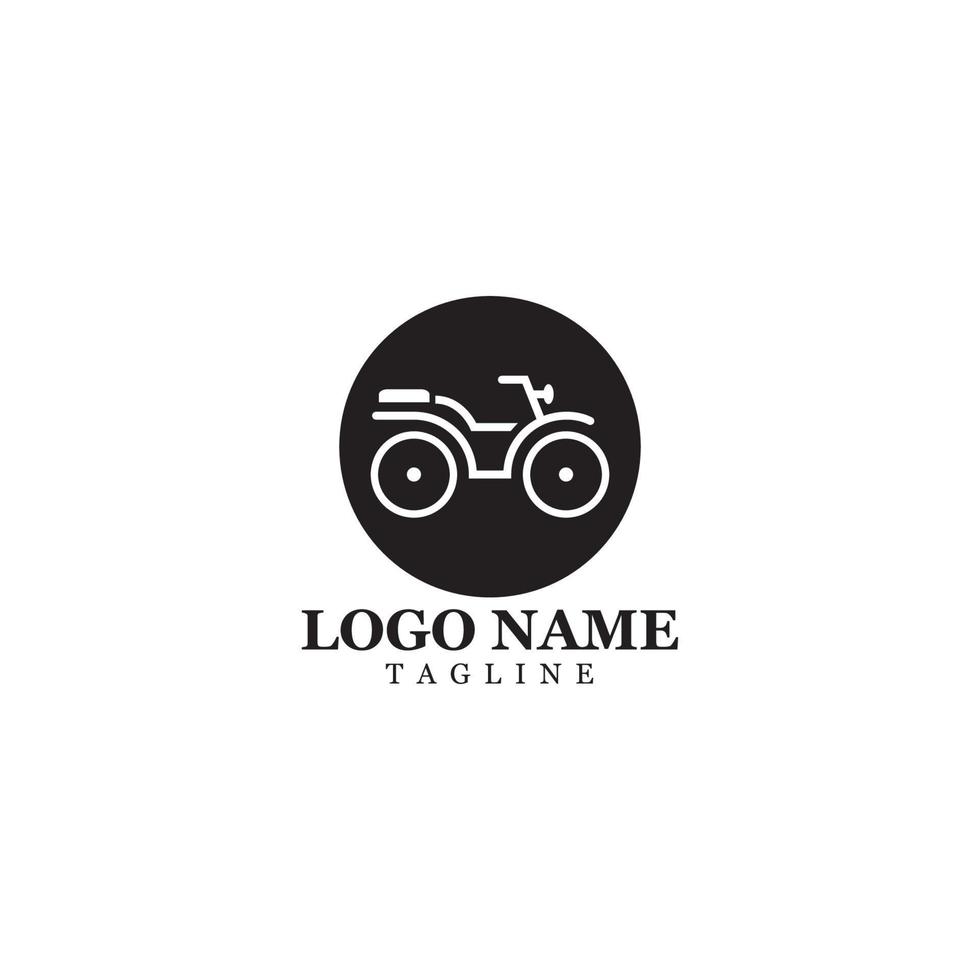 motorfiets pictogram vector ontwerpsjabloon