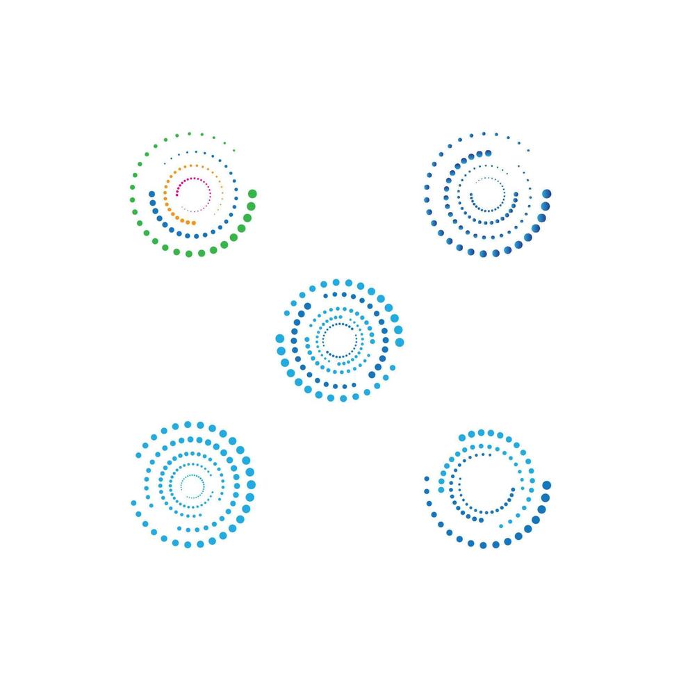 halftoon cirkel stippen vector illustratie ontwerp