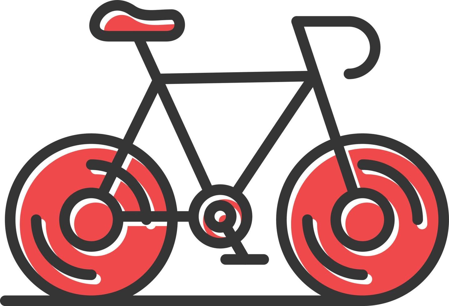 fiets gevuld retro vector