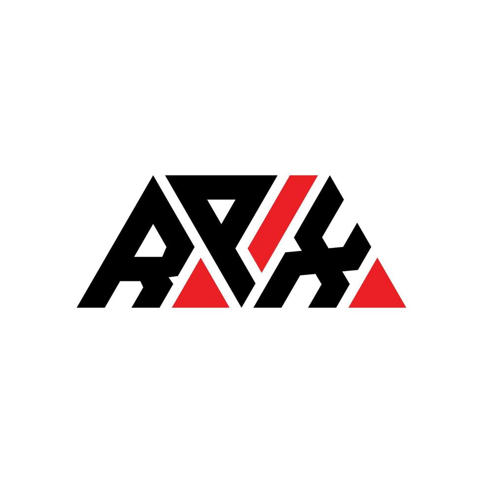 rpx driehoek brief logo ontwerp met driehoekige vorm. rpx driehoek logo ontwerp monogram. rpx driehoek vector logo sjabloon met rode kleur. rpx driehoekig logo eenvoudig, elegant en luxueus logo. rpx
