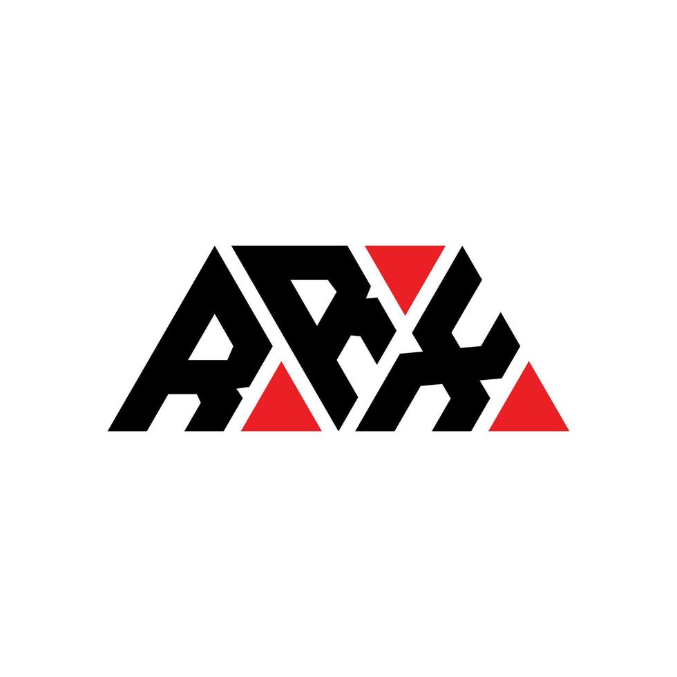 rrx driehoek brief logo ontwerp met driehoekige vorm. rrx driehoek logo ontwerp monogram. rrx driehoek vector logo sjabloon met rode kleur. rrx driehoekig logo eenvoudig, elegant en luxueus logo. rrx